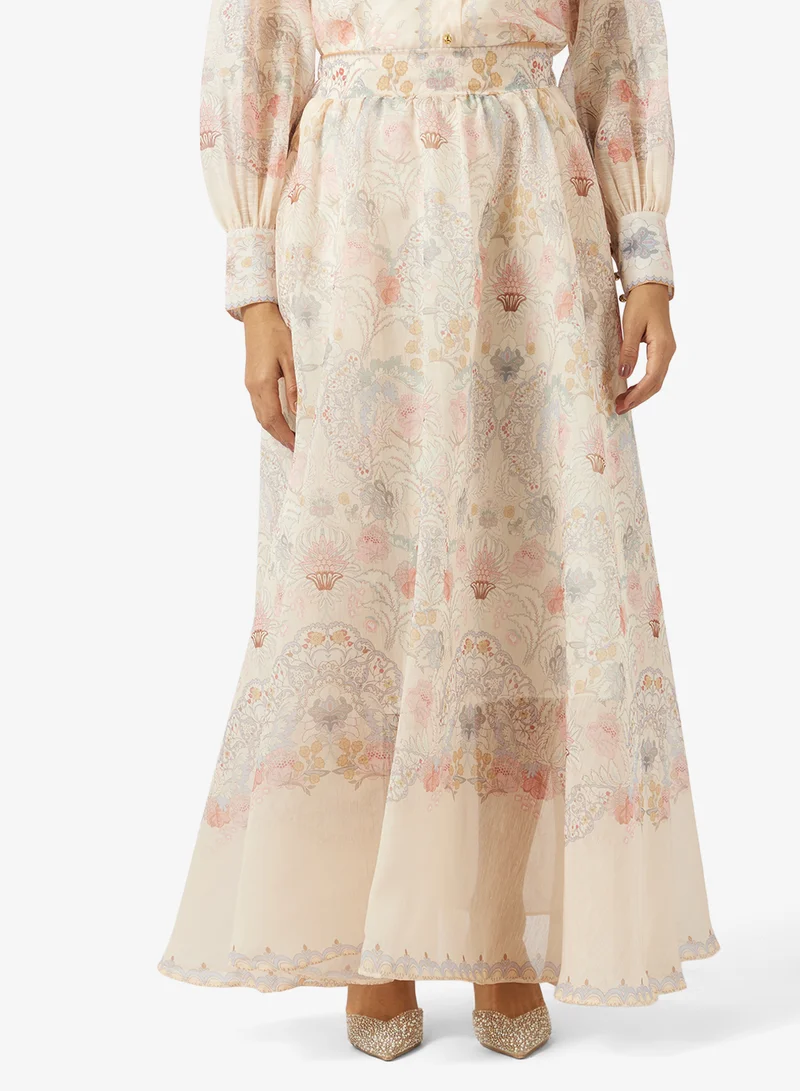 Khizana  Printed Top & Skirt Set for Women | Best Price UAE